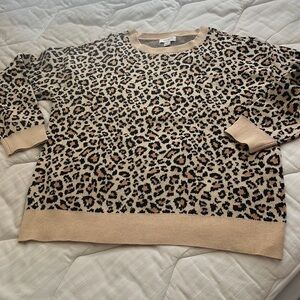 Animal print sweater NWT